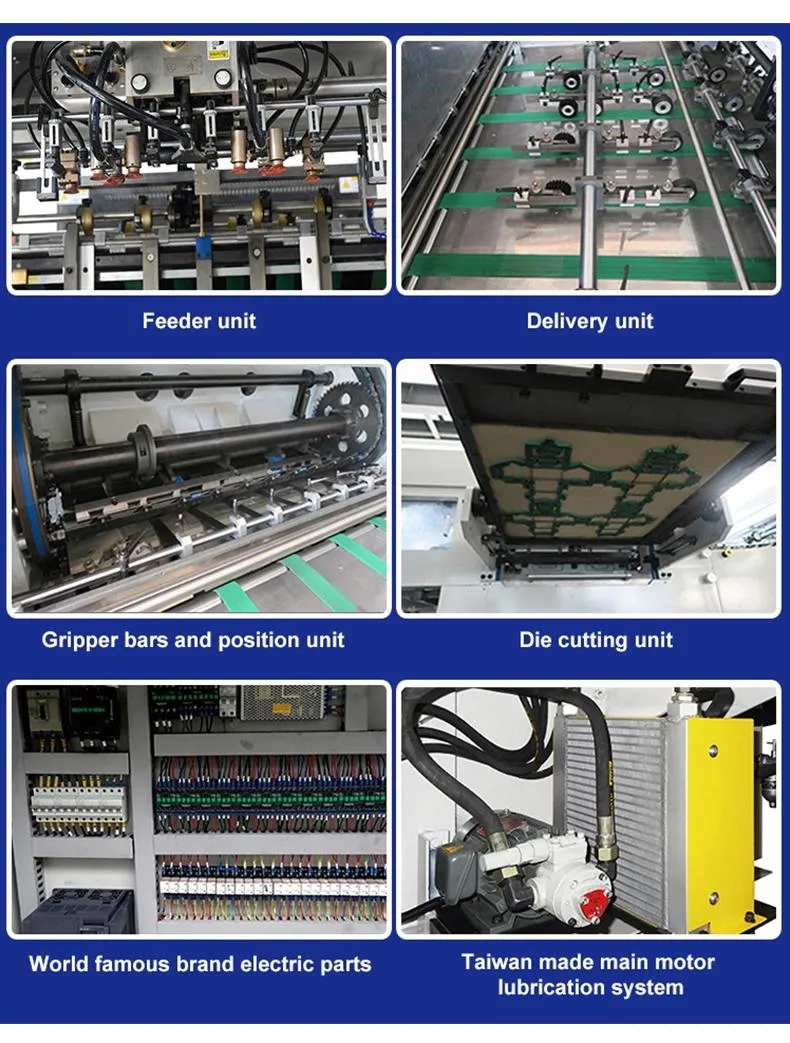 Feeder Feeding Flatbed Die Cutter Creasing Machine with Stripping for Carton Automatic Cutting Machine