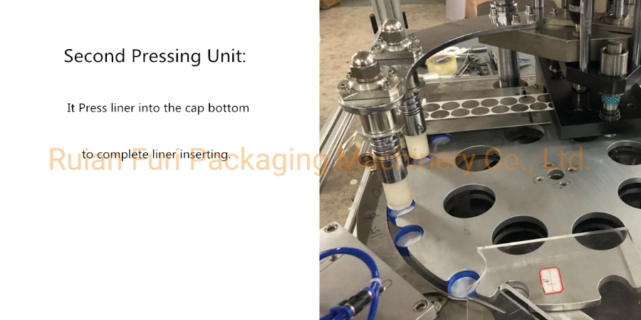 Automatic Plastic Cap Lid Bottle Cover Liner Cutting Punching and Inserting Machine for Coil Die Cutting