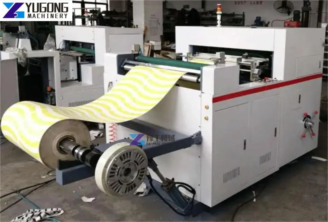 High Speed Automatic 850 950 Widely Personal or Factory Used Roll Paper Cup Cardboard Blanking Cutter Flexo Printing Die Cutting Punching Machine Price for Sale